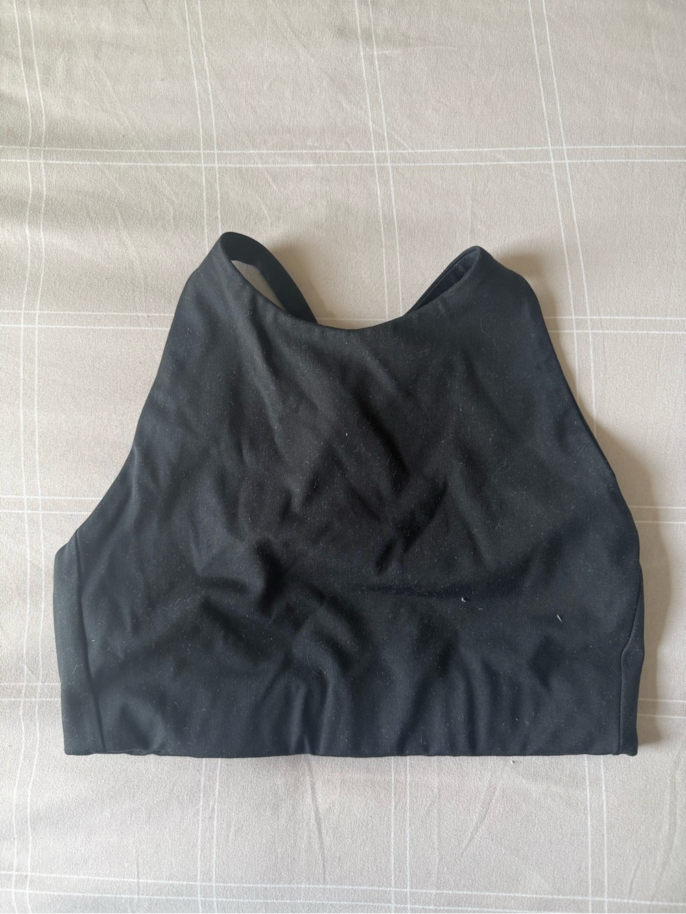 girlfriend collective Black High-Neck Sports Bralette